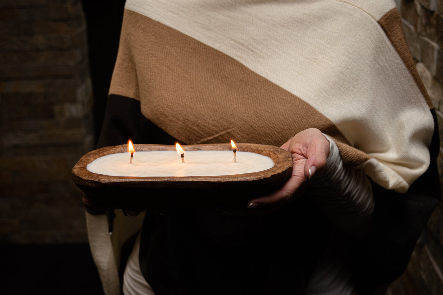 3-wick Dough Bowl Candle - Farmhouse